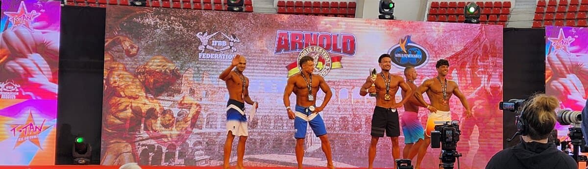 Arnold Classic Europe 2024 โ finalists on stage